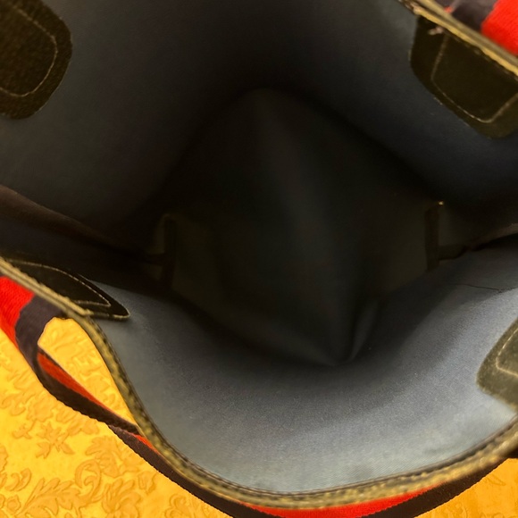 GUCCI AUTHENTIC GG CANVAS AND LEATHER SHERRY LINE TOTE - Picture 2 of 12